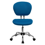 English Elm Commercial Grade Mid-Back Mesh Padded Swivel Task Office Chair with Chrome Base