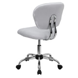 English Elm Commercial Grade Mid-Back Mesh Padded Swivel Task Office Chair with Chrome Base