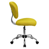 English Elm Commercial Grade Mid-Back Mesh Padded Swivel Task Office Chair with Chrome Base