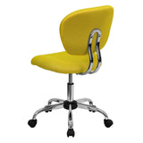 English Elm Commercial Grade Mid-Back Mesh Padded Swivel Task Office Chair with Chrome Base