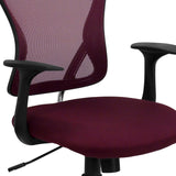 English Elm Commercial Grade Mid-Back Mesh Swivel Task Office Chair with Chrome Base and Arms