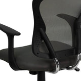 English Elm Commercial Grade Mid-Back Mesh Swivel Task Office Chair with Chrome Base and Arms