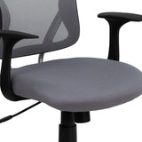 English Elm Commercial Grade Mid-Back Mesh Swivel Task Office Chair with Chrome Base and Arms