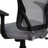 English Elm Commercial Grade Mid-Back Mesh Swivel Task Office Chair with Chrome Base and Arms