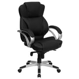 English Elm Commercial Grade High Back LeatherSoft Contemporary Executive Swivel Ergonomic Office Chair