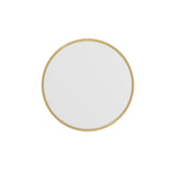 English Elm 20" Round Metal Framed Wall Mirror - Large Accent Mirror for Bathroom, Vanity, Entryway, Dining Room, & Living Room