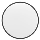 English Elm 20" Round Metal Framed Wall Mirror - Large Accent Mirror for Bathroom, Vanity, Entryway, Dining Room, & Living Room