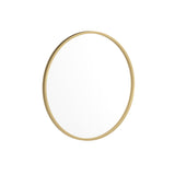 English Elm 24" Round Metal Framed Wall Mirror - Large Accent Mirror for Bathroom, Vanity, Entryway, Dining Room, & Living Room