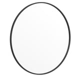 English Elm 36" Round Metal Framed Wall Mirror - Large Accent Mirror for Bathroom, Vanity, Entryway, Dining Room, & Living Room