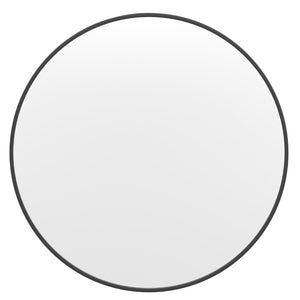 English Elm 36" Round Metal Framed Wall Mirror - Large Accent Mirror for Bathroom, Vanity, Entryway, Dining Room, & Living Room