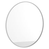 English Elm 36" Round Metal Framed Wall Mirror - Large Accent Mirror for Bathroom, Vanity, Entryway, Dining Room, & Living Room