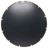 English Elm 36" Round Metal Framed Wall Mirror - Large Accent Mirror for Bathroom, Vanity, Entryway, Dining Room, & Living Room