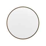 English Elm 27.5" Round Bronze Metal Framed Wall Mirror - Large Accent Mirror for Bathroom, Vanity, Entryway, Dining Room, & Living Room