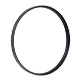 English Elm 24" Round Metal Deep Framed Wall Mirror - Large Accent Mirror for Bathroom, Entryway, Dining Room, & Living Room