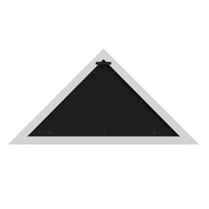 English Elm Memorial Flag Display Case - Solid Wood Military Flag Display Case for 9.5 x 5 American Veteran Flag