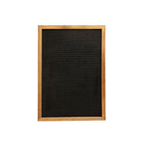 English Elm Commercial Grade 12x17 Felt Letter Board with Wooden Frame, 389 PP Letters Including Numbers, Symbols and Icons, Canvas Carrying Case, Torched Wood/ Felt