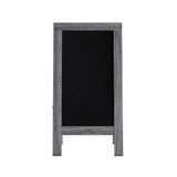 English Elm Commercial Grade 40" x 20" Vintage Wooden A-Frame Magnetic Indoor/Outdoor Chalkboard Sign, Freestanding Double Sided Extra Large Message Board,