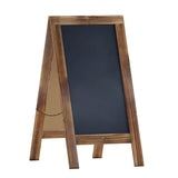 English Elm Commercial Grade 40" x 20" Vintage Wooden A-Frame Magnetic Indoor/Outdoor Chalkboard Sign, Freestanding Double Sided Extra Large Message Board,