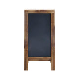 English Elm Commercial Grade 40" x 20" Vintage Wooden A-Frame Magnetic Indoor/Outdoor Chalkboard Sign, Freestanding Double Sided Extra Large Message Board,