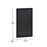 English Elm Commercial Grade 24" x 36" Wall Mount Magnetic Chalkboard Sign with Eraser, Hanging Wall Chalkboard Memo Board for Home, School, or Business