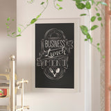 English Elm Commercial Grade 24" x 36" Wall Mount Magnetic Chalkboard Sign with Eraser, Hanging Wall Chalkboard Memo Board for Home, School, or Business