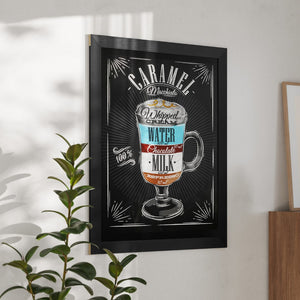 English Elm Commercial Grade 32" x 46" Wood Wall Mount Magnetic Chalkboard Sign, Hanging Wall Chalkboard Memo Board for Home, School, or Business