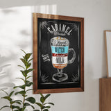 English Elm Commercial Grade 32" x 46" Wood Wall Mount Magnetic Chalkboard Sign, Hanging Wall Chalkboard Memo Board for Home, School, or Business