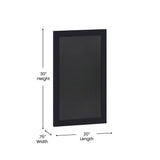 English Elm Commercial Grade 20" x 30" Wall Mount Magnetic Chalkboard Sign with Eraser, Hanging Wall Chalkboard Memo Board for Home, School, or Business