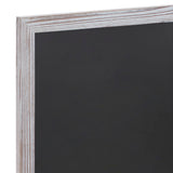 English Elm Commercial Grade 18" x 24" washed Wall Mount Magnetic Chalkboard Sign with Eraser, Hanging Wall Chalkboard Memo Board for Home, School, or Business