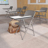 Commercial Grade Ralph Premium Steel Folding Chair with Left Handed Tablet Arm