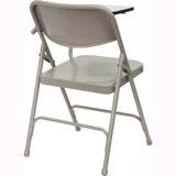 English Elm Commercial Grade Ralph Premium Steel Folding Chair with Left Handed Tablet Arm