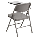 English Elm Commercial Grade Ralph Premium Steel Folding Chair with Right Handed Tablet Arm