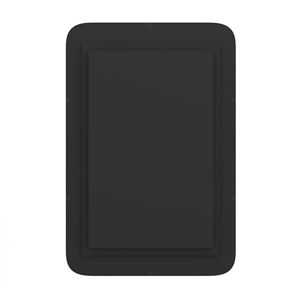 English Elm 16" x 24" Recessed Bathroom Medicine Cabinet with Rounded Beveled Mirror and Reversible Metal Frame