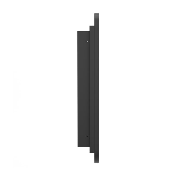 English Elm 16" x 24" Recessed Bathroom Medicine Cabinet with Rounded Beveled Mirror and Reversible Metal Frame