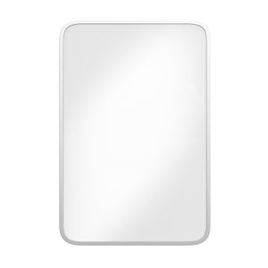 English Elm 16" x 24" Recessed Bathroom Medicine Cabinet with Rounded Beveled Mirror and Reversible Metal Frame