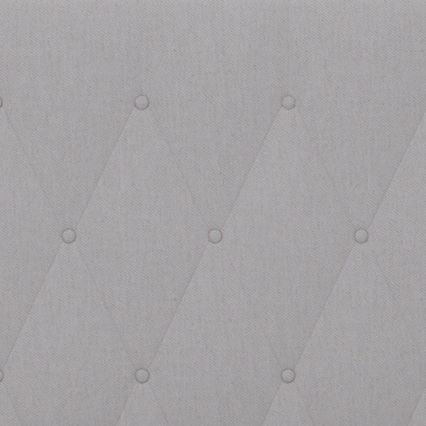 English Elm Twin Size Tufted Upholstered Platform Bed in Fabric with Pocket Spring Mattress