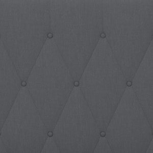 English Elm Twin Size Tufted Upholstered Platform Bed in Fabric with Pocket Spring Mattress