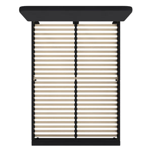 English Elm Queen Fabric Upholstered Platform Bed - Headboard with Rounded Edges - No Box Spring or Foundation Needed