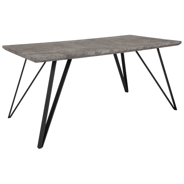 English Elm 31.5" x 63" Rectangular Dining Table in Finish