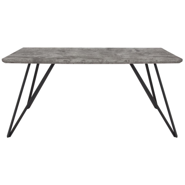 English Elm 31.5" x 63" Rectangular Dining Table in Finish