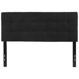 English Elm Tufted Upholstered Full Size Headboard in Fabric