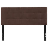 English Elm Tufted Upholstered Full Size Headboard in Fabric