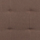 English Elm Tufted Upholstered Queen Size Headboard in Fabric