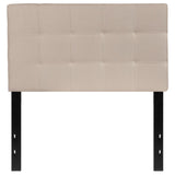 English Elm Tufted Upholstered Twin Size Headboard in Fabric