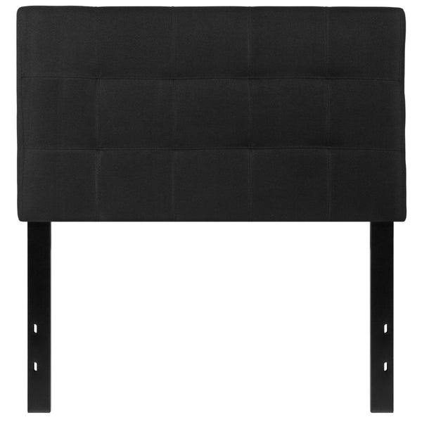 English Elm Tufted Upholstered Twin Size Headboard in Fabric