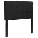 English Elm Tufted Upholstered Twin Size Headboard in Fabric