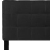 English Elm Tufted Upholstered Twin Size Headboard in Fabric