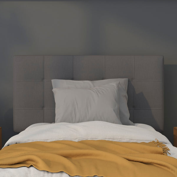 English Elm Tufted Upholstered Twin Size Headboard in Fabric