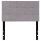 English Elm Tufted Upholstered Twin Size Headboard in Fabric