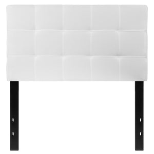 English Elm Tufted Upholstered Twin Size Headboard in Fabric